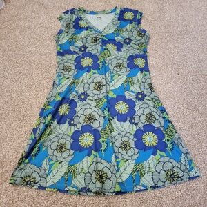 REI Outdoor Athletic Northway Dress Size Large Mini Side zippered pocket Casual